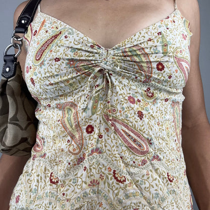 Stunning 2000s Paisley Fairy Cami