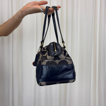 Coach Signature Denim Boston Bag