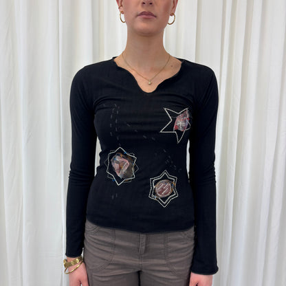 Italian Y2K Star Top
