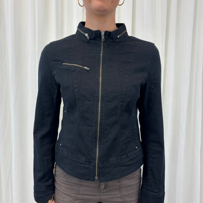 Express Black Biker Jacket