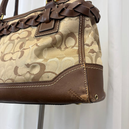Coach Op Art Hamptons Medium Satchel Bag