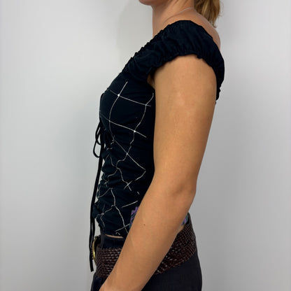 Burn'n'Violet off the Shoulder Top