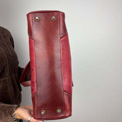 Coach Hampton Embossed Satchel Bag