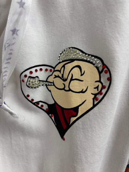 Y2K Popeye Zip Up Hoodie