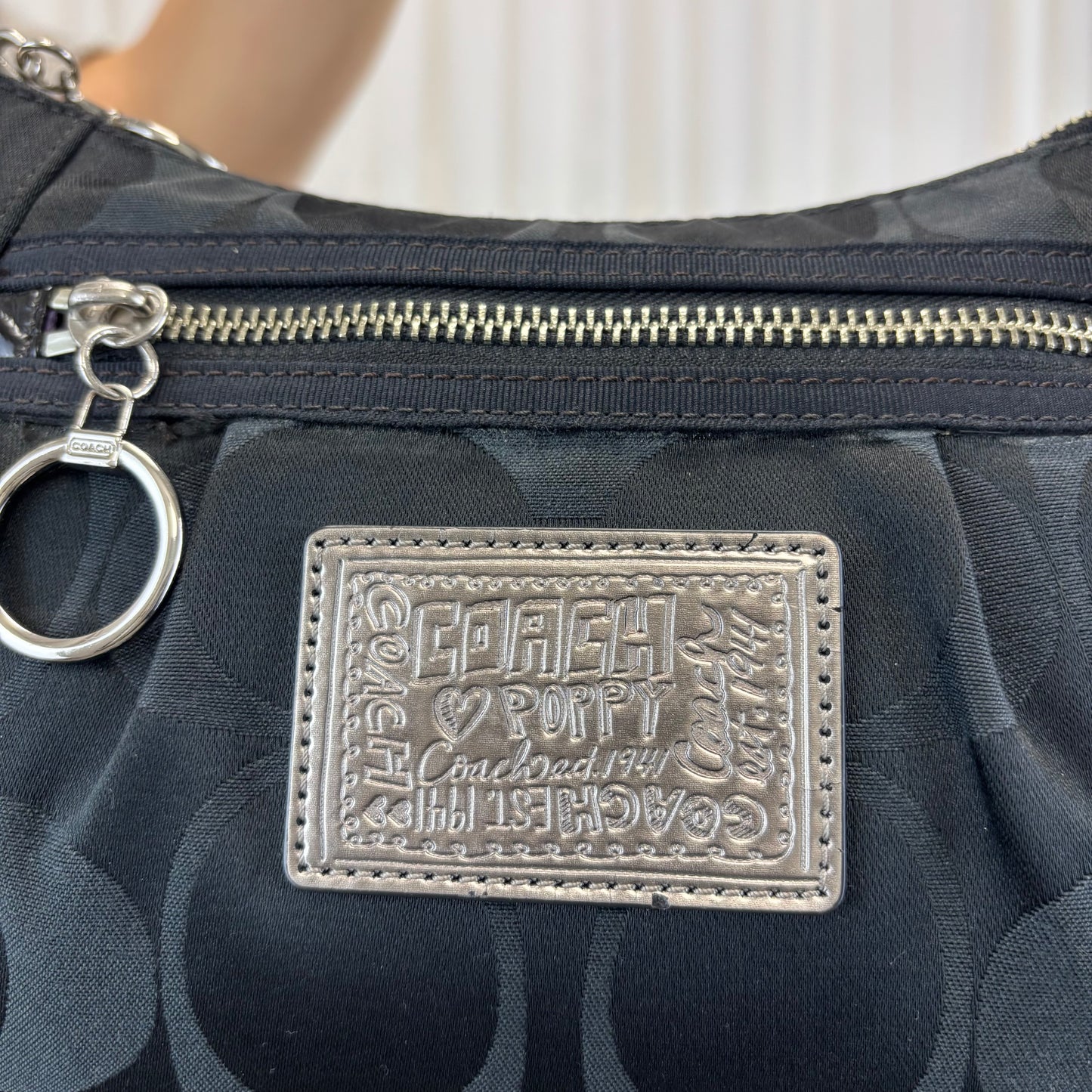 Coach Signature Poppy Hobo Shoulder Bag