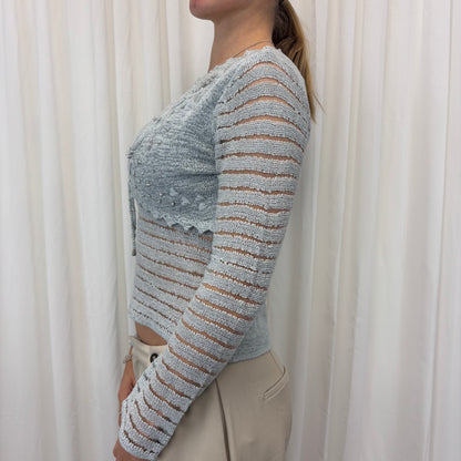 Italian Beaded Tie Top