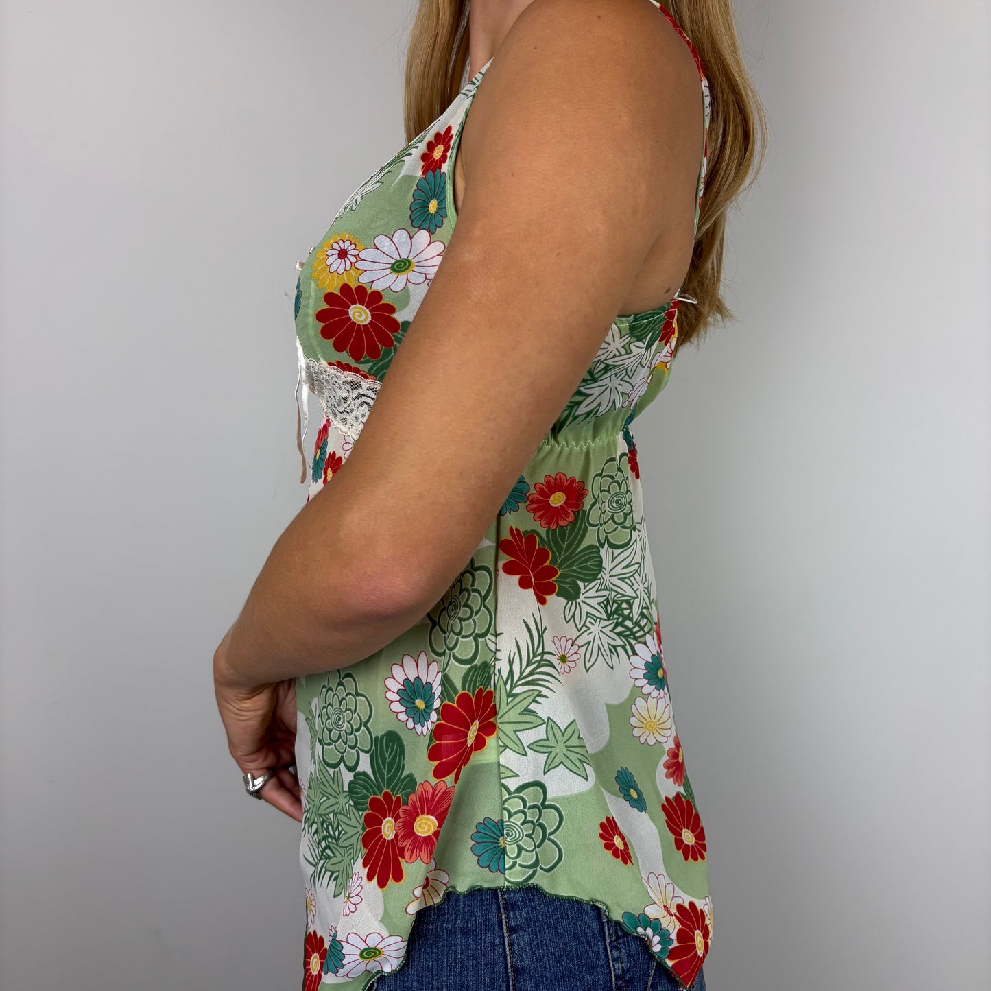 Floral Asymetrical Cami | Size M-L