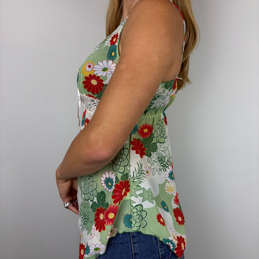 Floral Asymetrical Cami | Size M-L