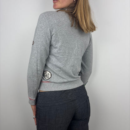 Angel Blue Patchwork Zip-up