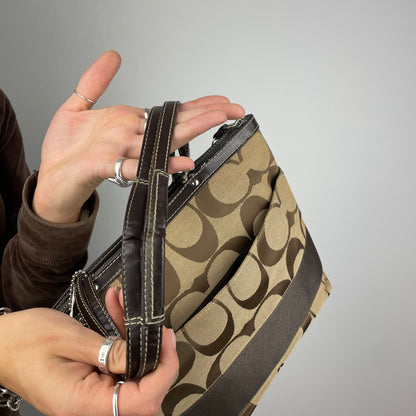 Coach Signature Stripe Tote Bag