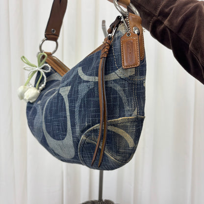 Coach Denim Braided Hobo Bag