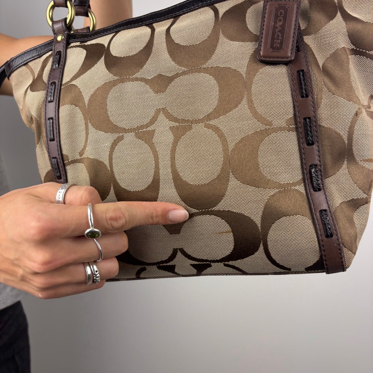 Coach Signature Bleecker Tote Bag