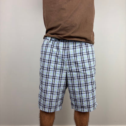 Purple Plaid Cargos Adjustable Waist  | Size XS-XL