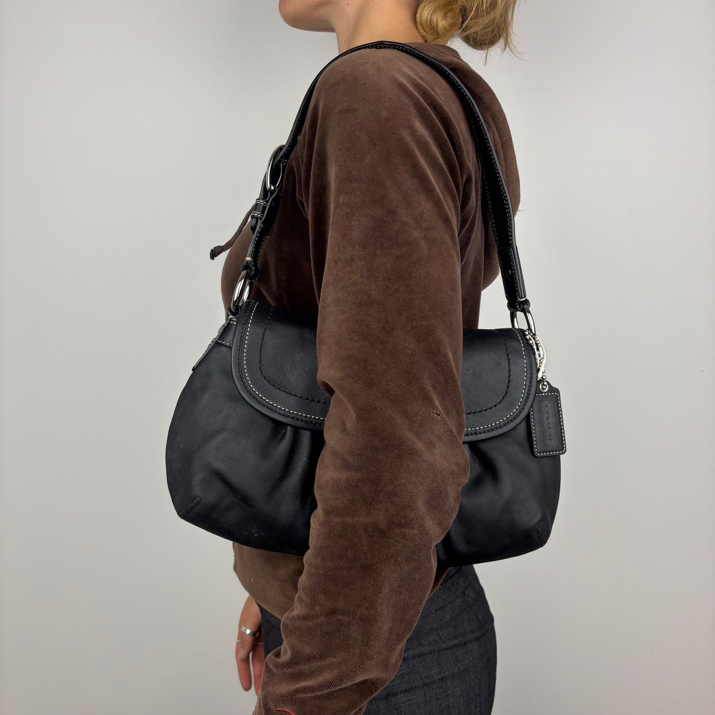 Coach Leather Pleated Soho Bag