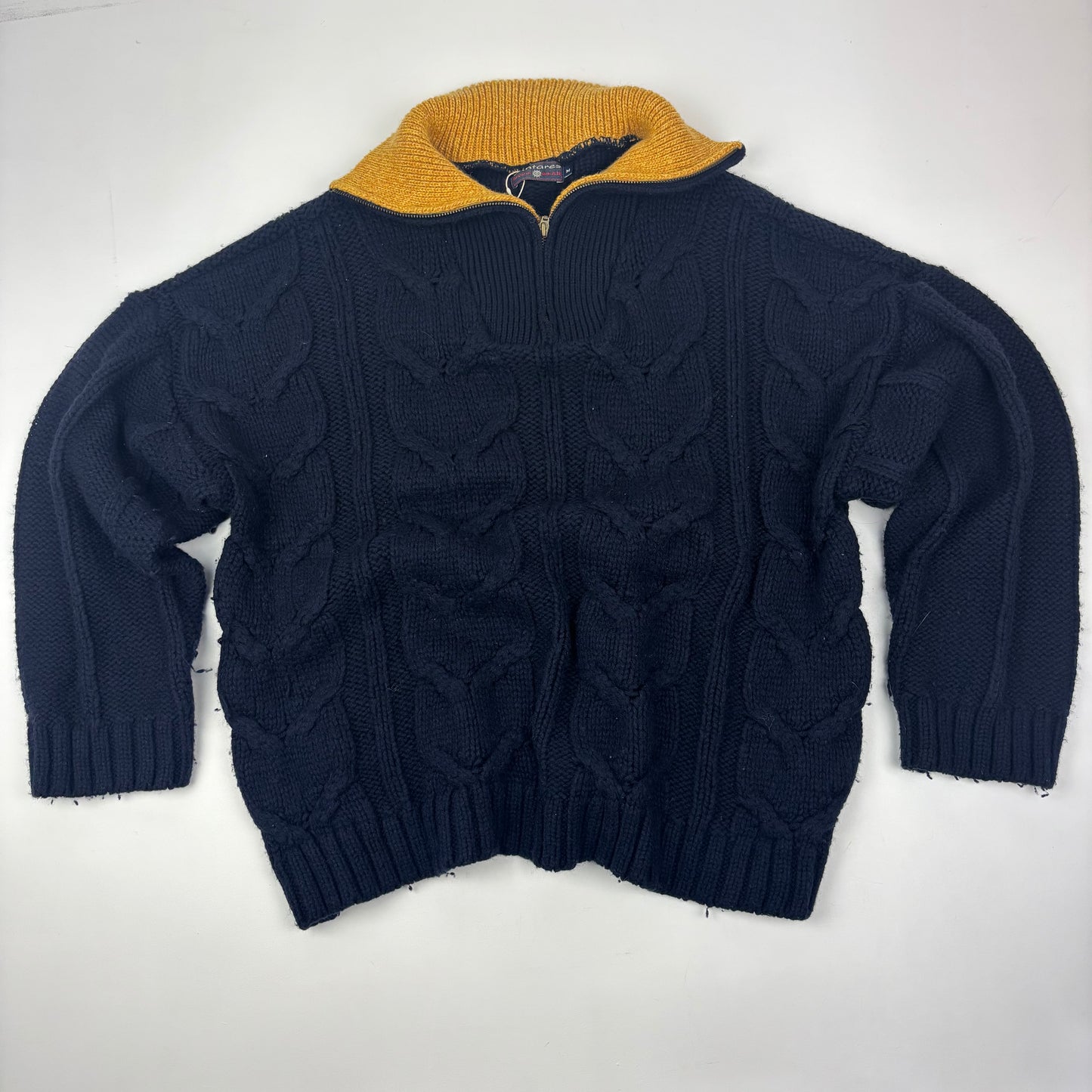 Cable Knit High Neck Jumper