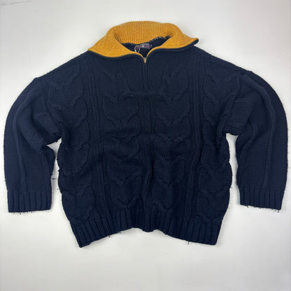Cable Knit High Neck Jumper