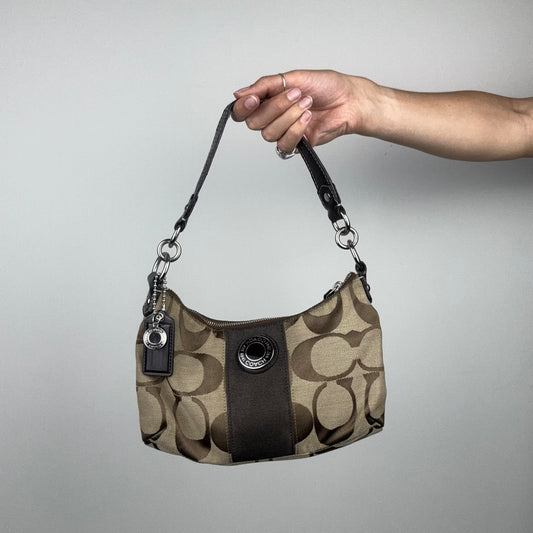 Coach Signature Stripe Demi Bag