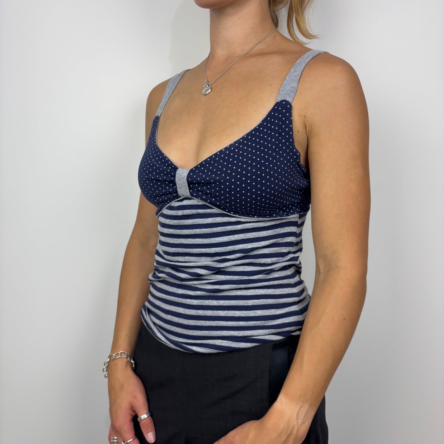 Stripe and Polkadot Bow Cami