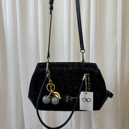 Coach Madison Ocelot Leopard Print Satchel Bag with Crossbody Strap