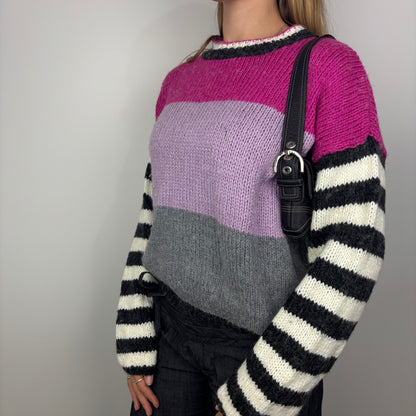 Multi Colour Striped Knit