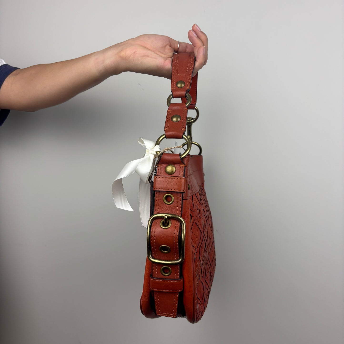 Coach Woven Zoe Tote Bag