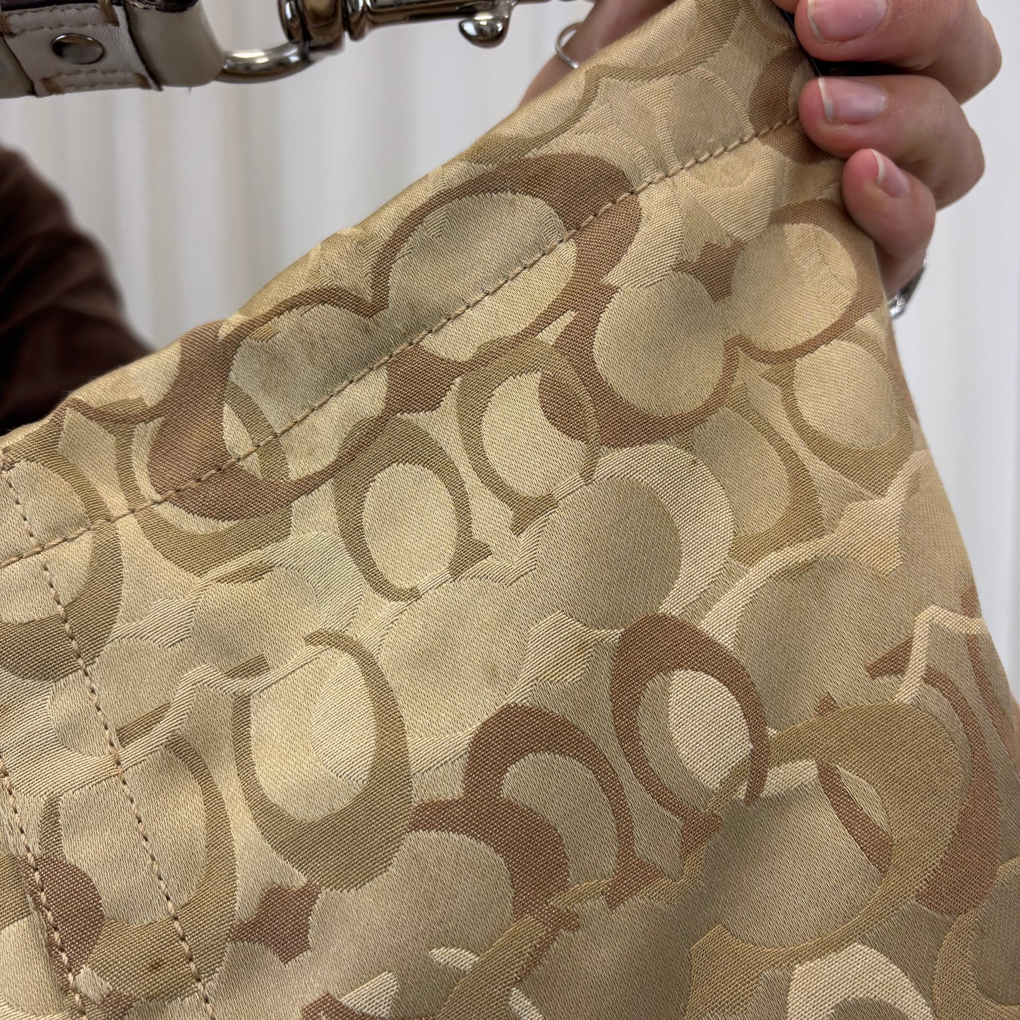Coach Op Art Large Carly Bag