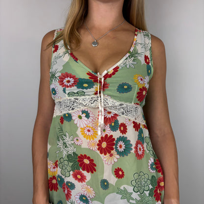 Floral Asymetrical Cami | Size M-L