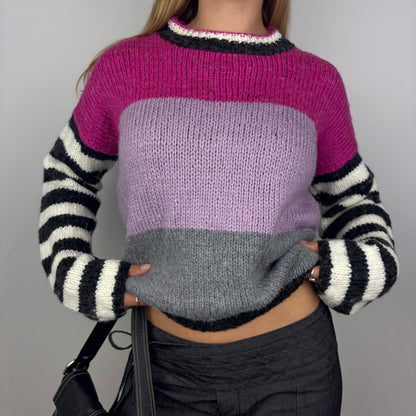 Multi Colour Striped Knit