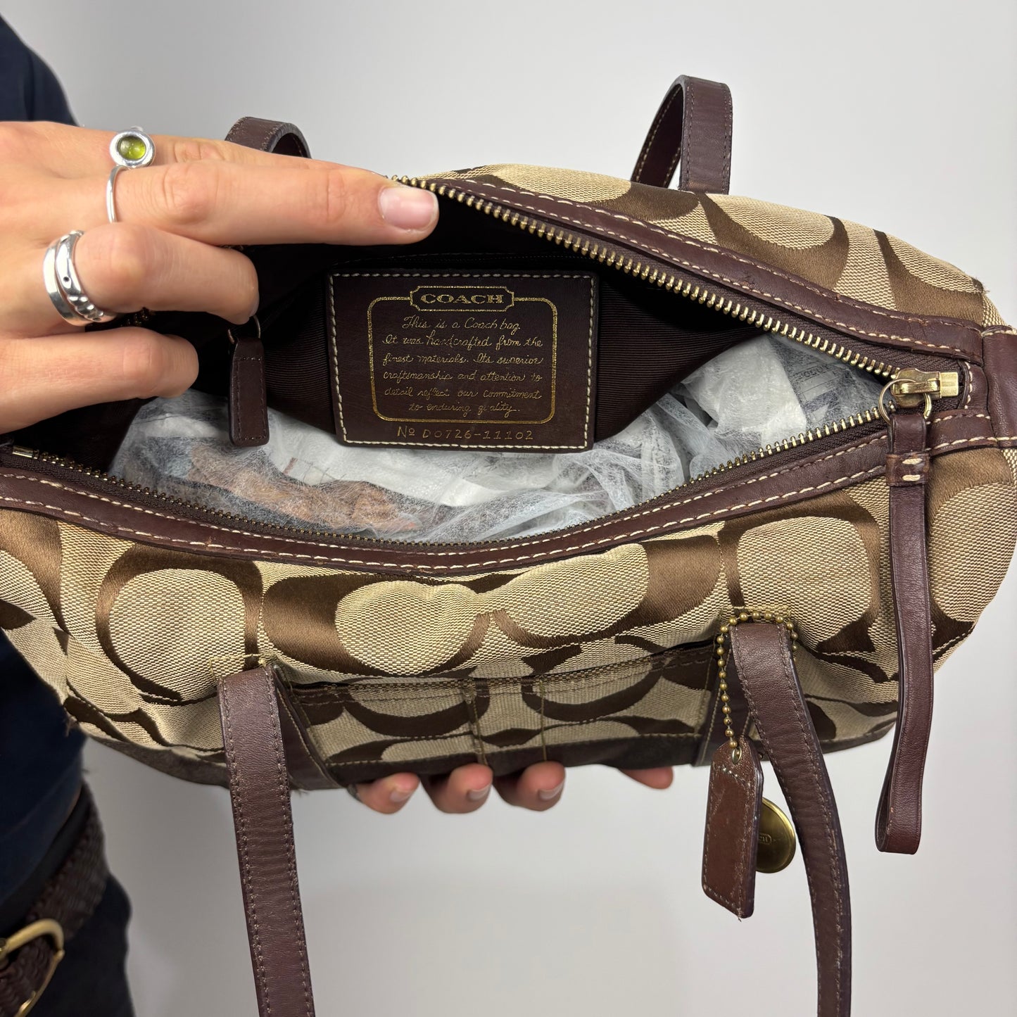 Coach Signature Boston Satchel