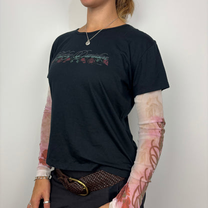 Harley Davidson Tattoo Sleeve Baby Tee