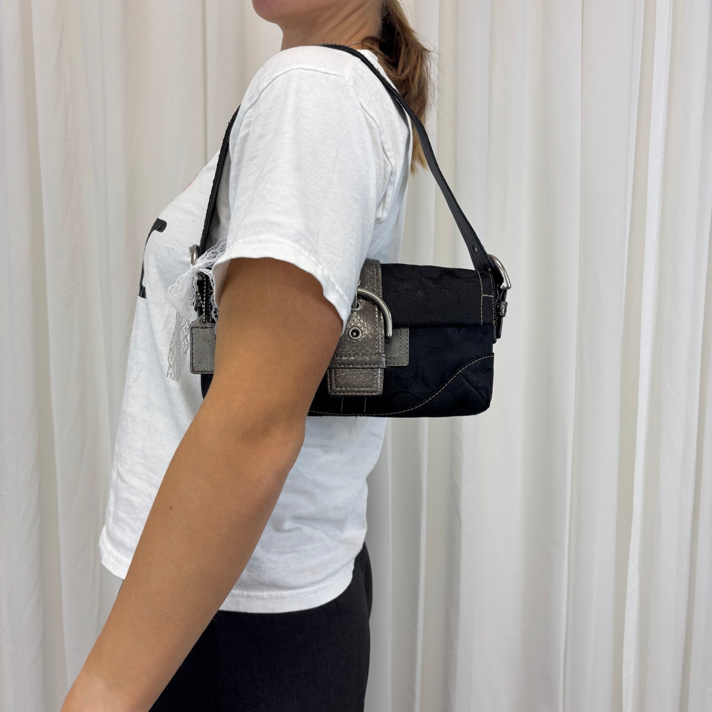 Coach Signature Snakeskin Soho Bag