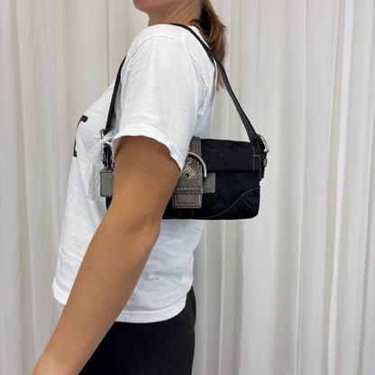 Coach Signature Snakeskin Soho Bag