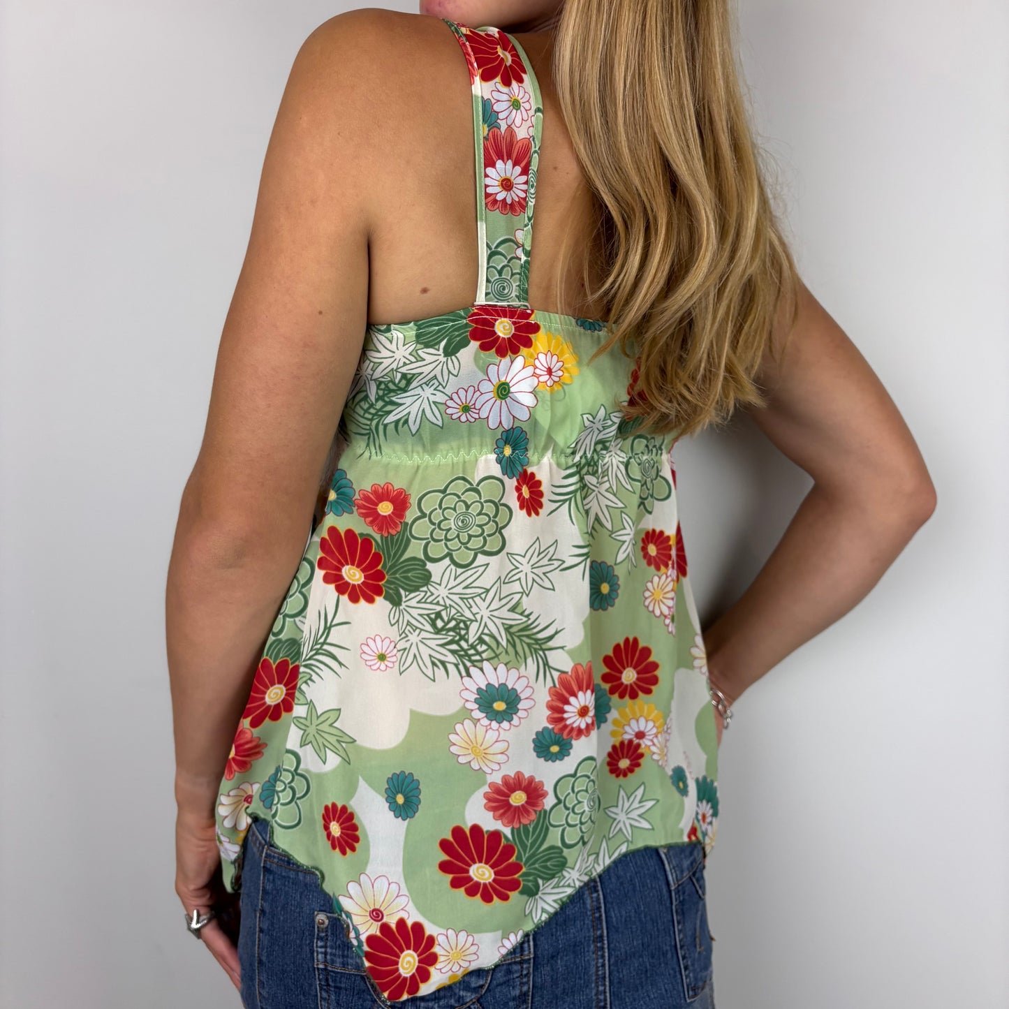 Floral Asymetrical Cami | Size M-L