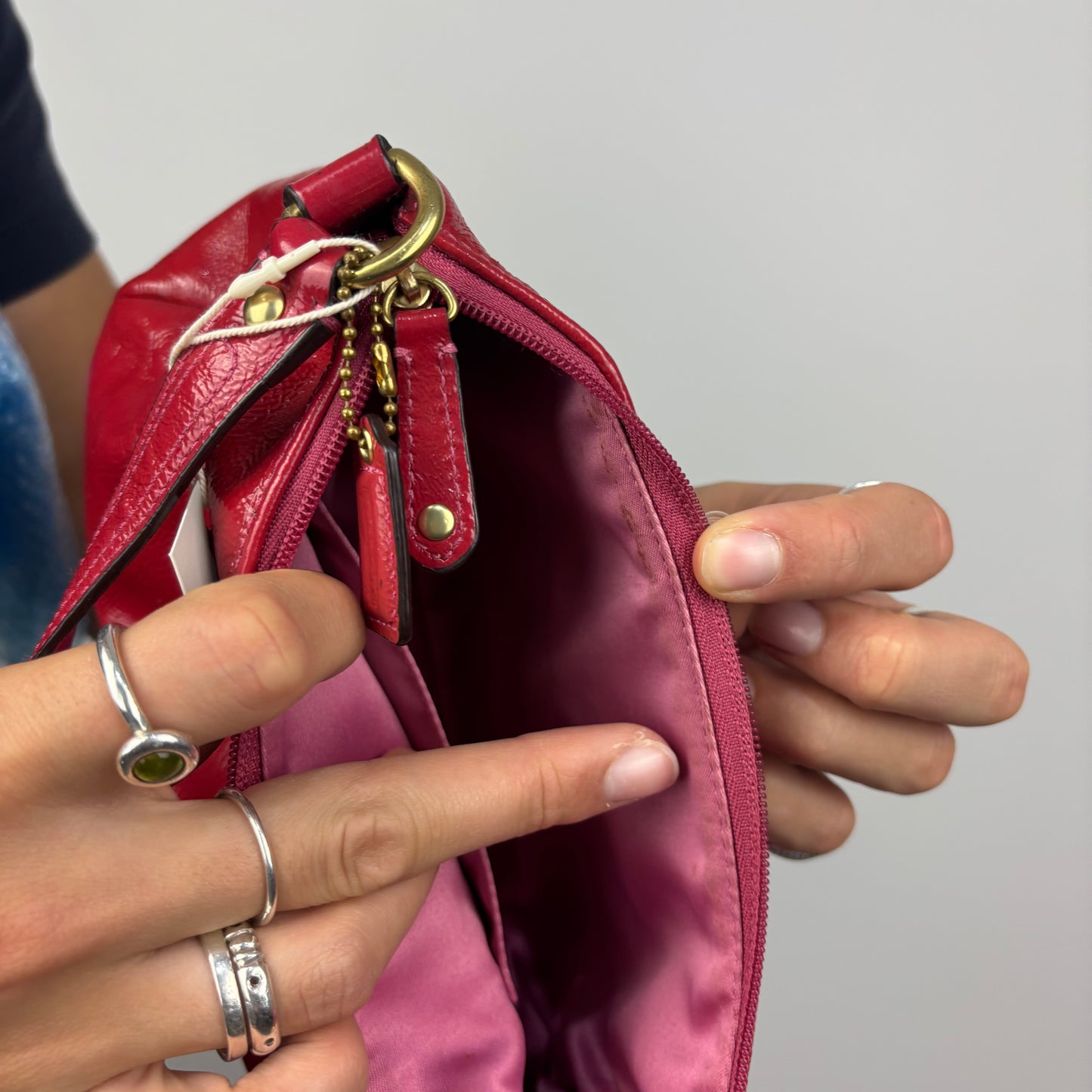 Coach Ashley Patent Leather Demi Bag