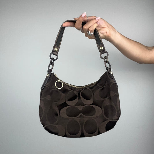 Coach Poppy Hobo Shoulder Bag Brown