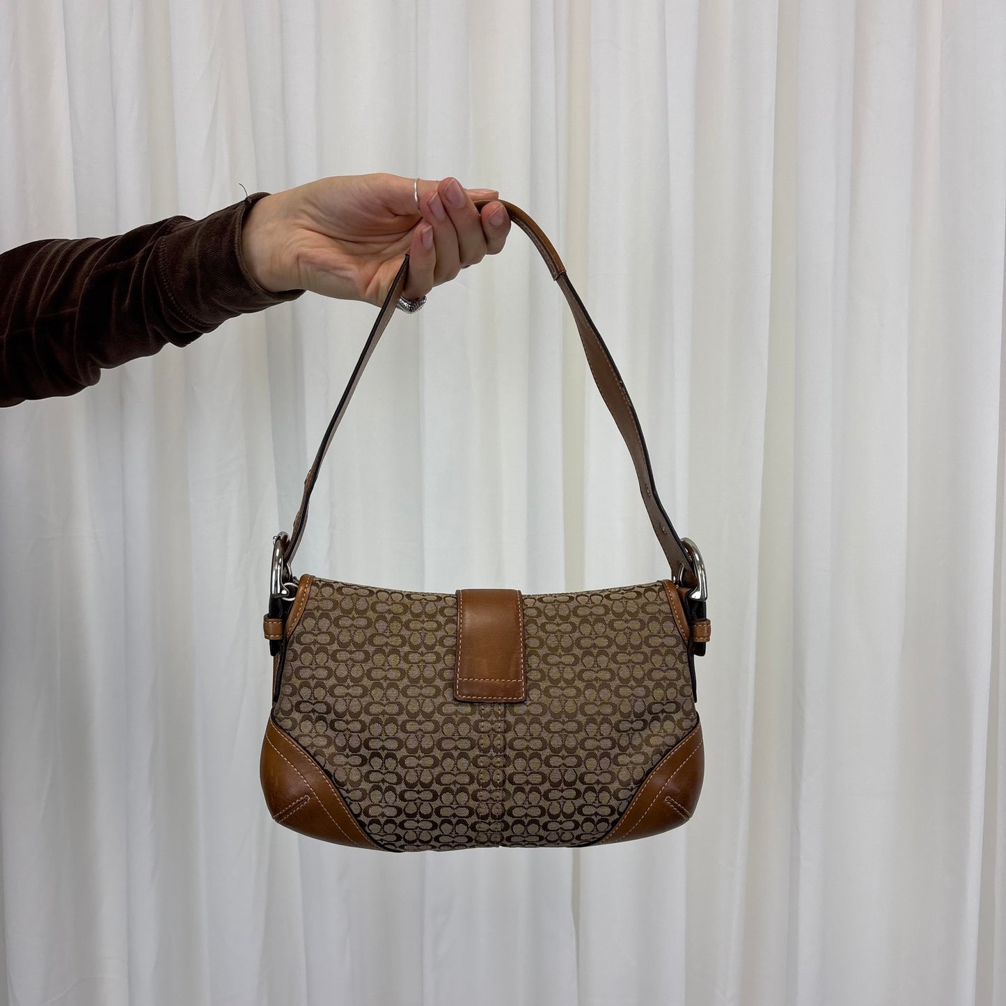 Coach Signature Mini Soho Tan Bag