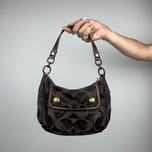 Coach Poppy Hobo Shoulder Bag Brown