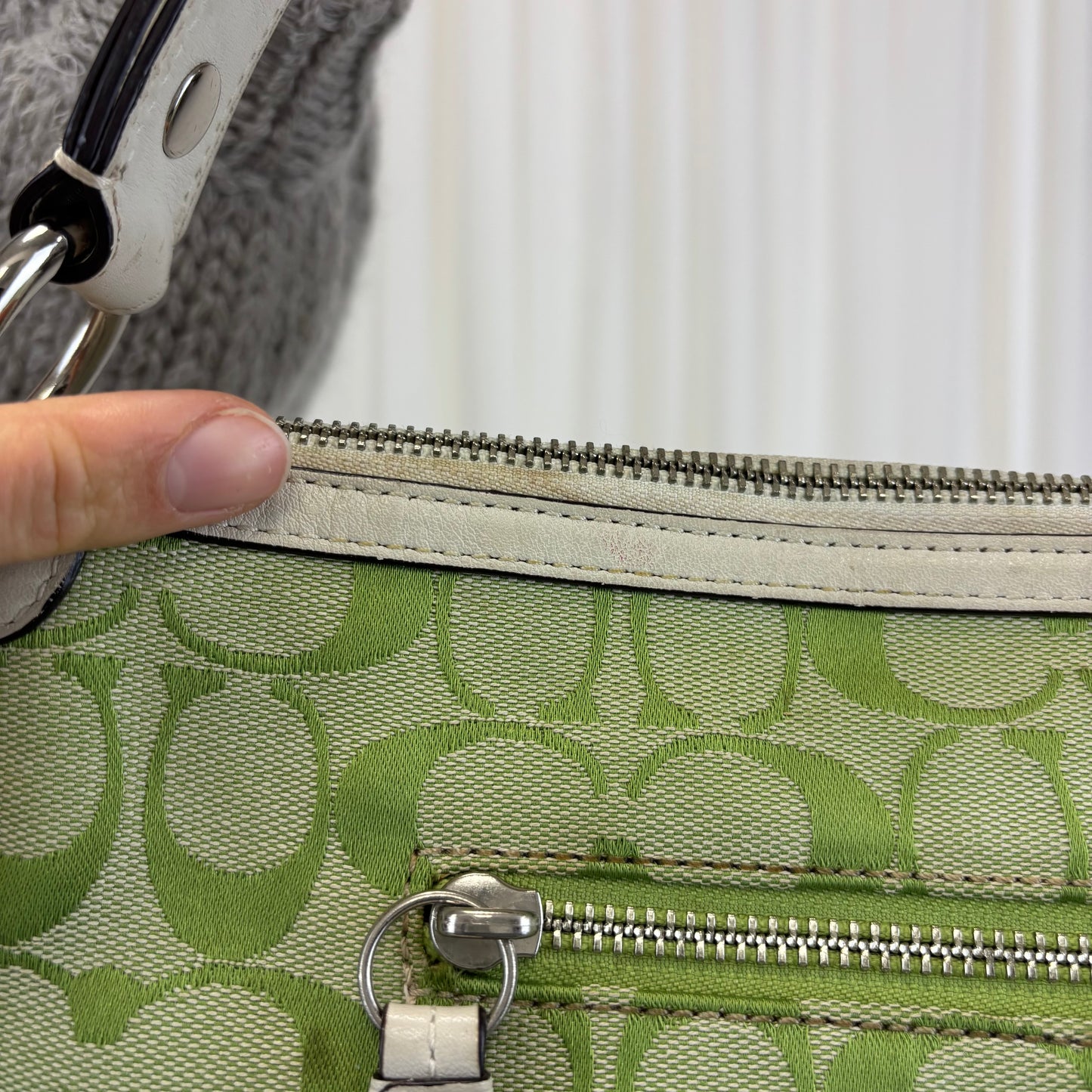 Coach Signature Green Hobo Bag *RARE*