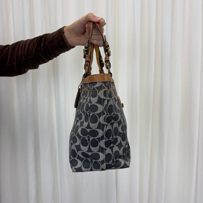 Coach Signature Denim Tote Bag