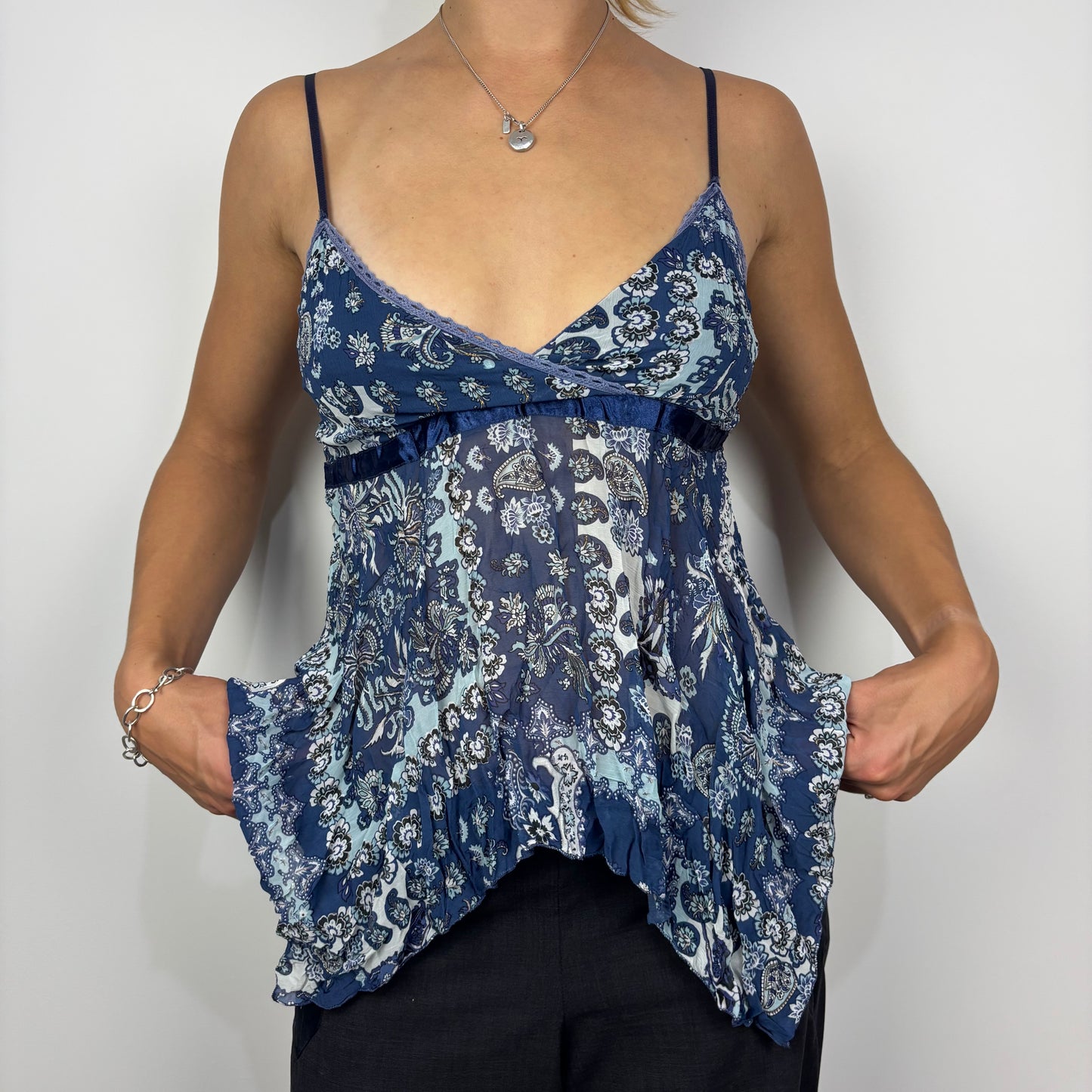 Miss Wan Assymetric Paisley Cami