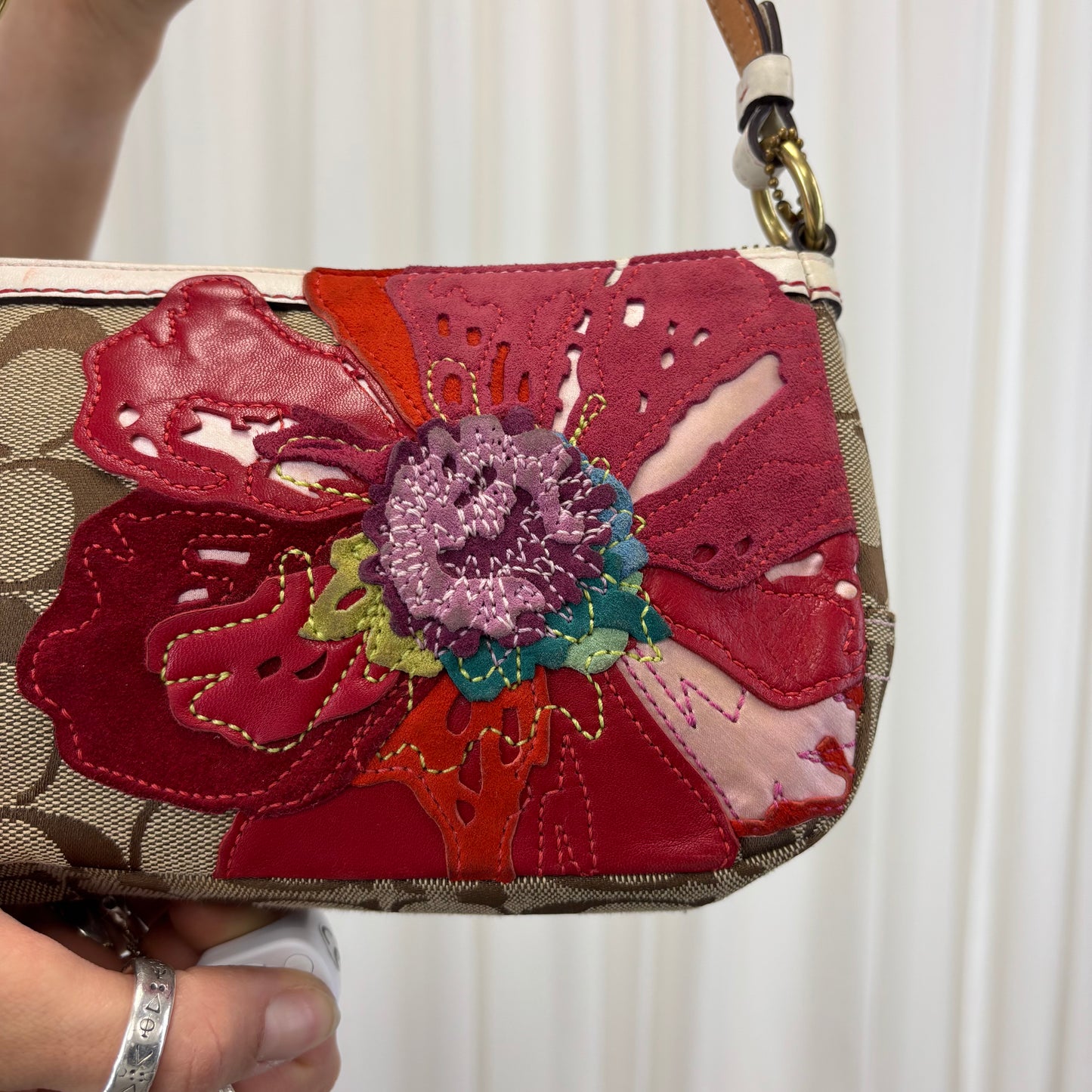 Coach Signature Poppy Floral Demi Bag