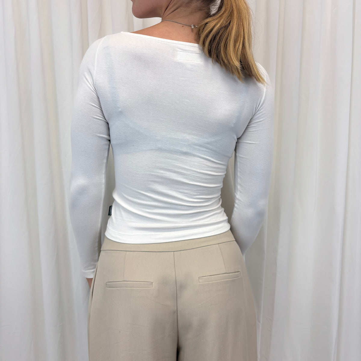 Look + Feel' Spell Out Long Sleeve