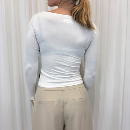 Look + Feel' Spell Out Long Sleeve