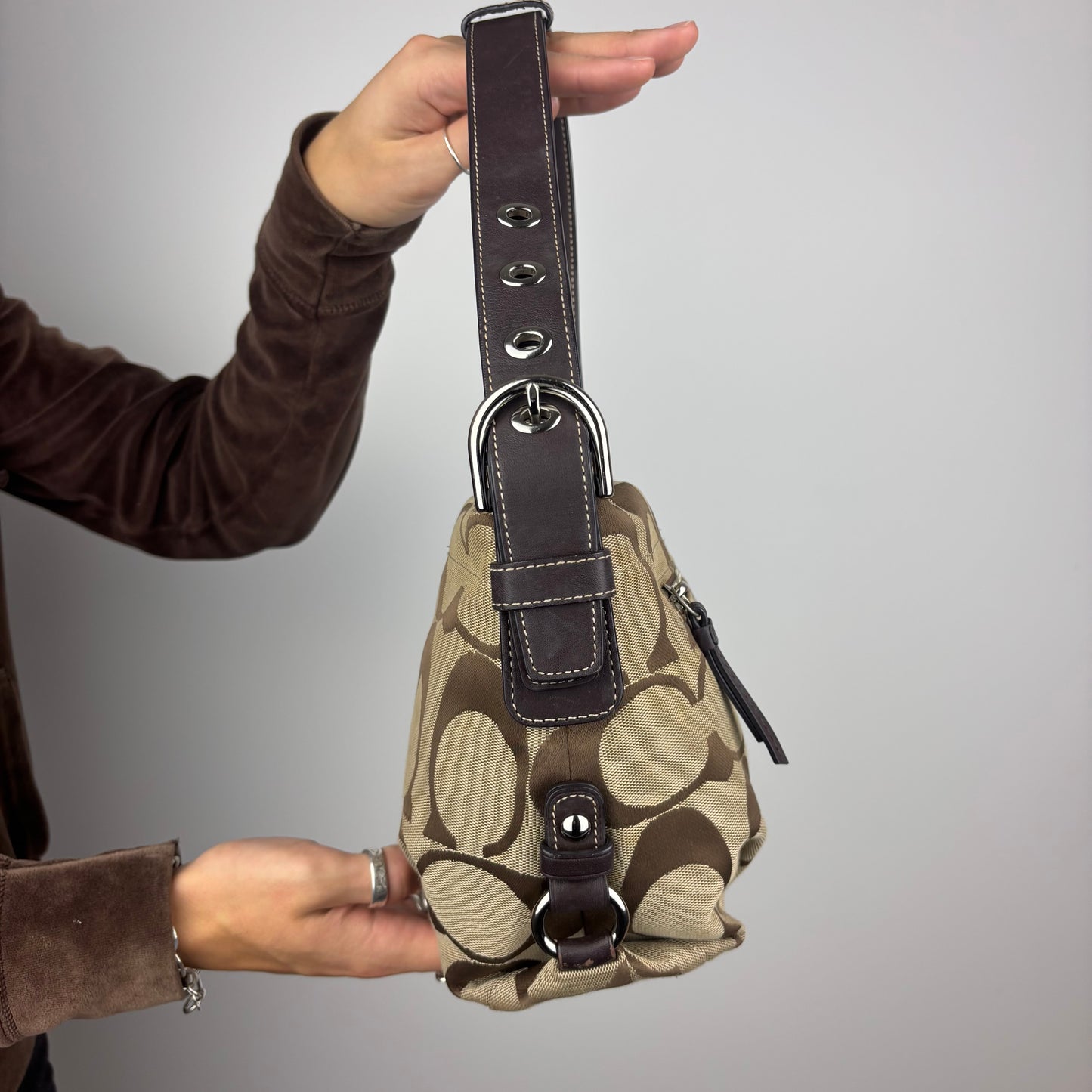 Coach Signature East West 2-Way Bag
