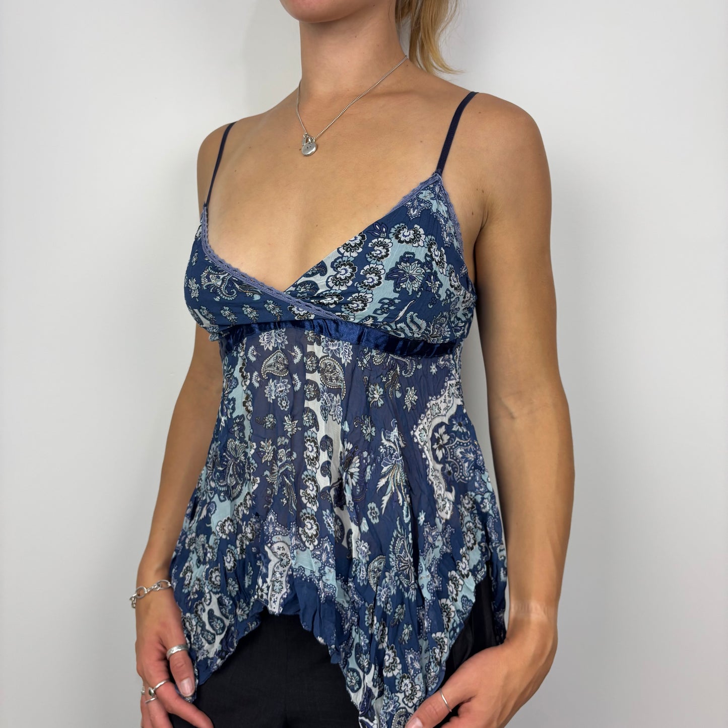 Miss Wan Assymetric Paisley Cami