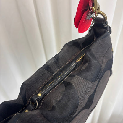 Coach Signature Mini Carly Black Bag
