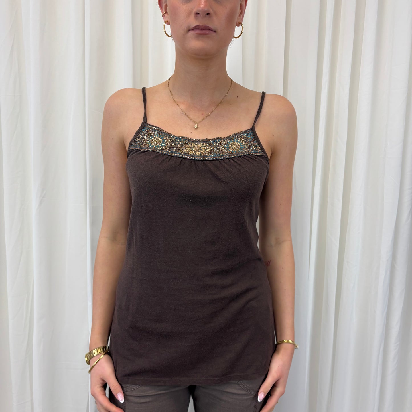 Made in US Brown Cami