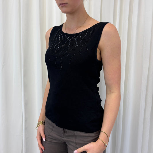Beaded Italian Tank Top