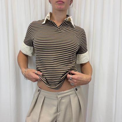 Striped Euro Polo