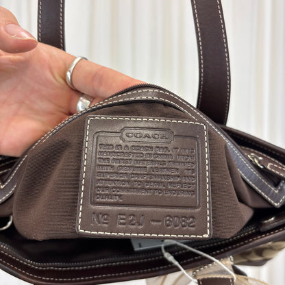 Coach Signature Mini Zip Tote Bag